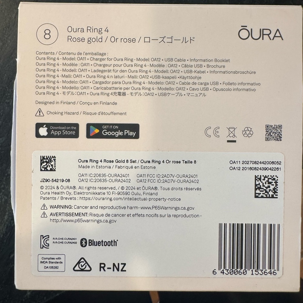 Oura Ring 4 in Rose Gold